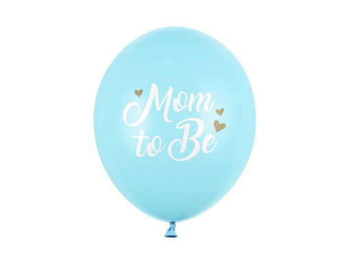 Picture of LATEX BALLOONS MUM TO BE PASTEL BLUE 11 INCH - 6 PACK